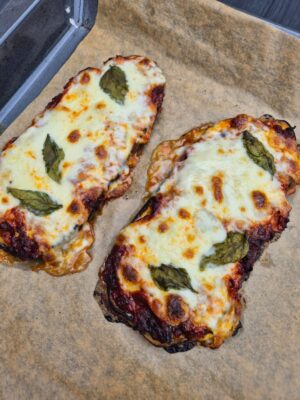 Aubergine pizza